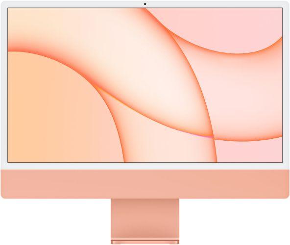 Apple  iMac 2021 M1 (Four ports) 24" - Apple M1 chip 8-core CPU - 256GB - Orange - 8GB RAM - 24 Inch - Good