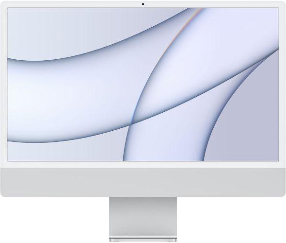 Apple  iMac 2021 M1 (Four ports) 24" -  Apple M1 chip 8-core CPU - 256GB - Silver - 8GB RAM - 24 Inch - Acceptable
