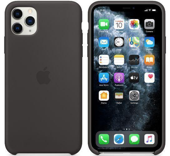Apple  Silicone Phone Case for iPhone 11 Pro Max - Black - Brand New
