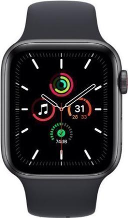 Apple Watch SE 1st Gen (2020) (GPS) - 32GB - 40mm - Space Grey Aluminum Case with Black Rubber Sport Band