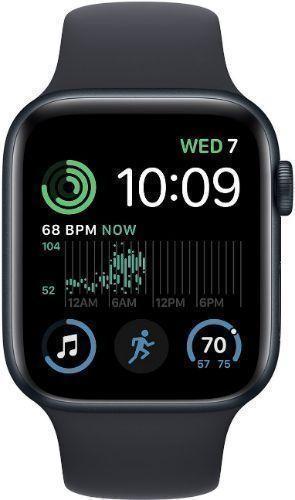Apple  Watch SE 2nd Gen (2022) - 32GB - GPS - 40mm - Midnight - Aluminum - Midnight - Sport Band - Medium/Large Size - Rubber - Acceptable