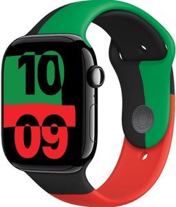 Apple Watch Series 10 (Cellular + GPS) - 64GB - 46mm - Jet Black Aluminum Case with Black Unity Rubber Sport Band - M/L Size