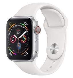 Apple Watch Series 4 (GPS) - 16GB - 40mm - Silver Aluminum Case with White Rubber Sport Band