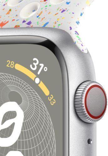 Apple Watch Series 9 (GPS) - 64GB - 45mm - Starlight Aluminum Case with Starlight Rubber Sport Band - Medium/Large Size