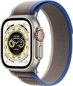 Apple Watch Ultra (Cellular + GPS) - 32GB - 49mm - Titanium Titanium Case with Midnight with White Rubber Ocean Band - One Size