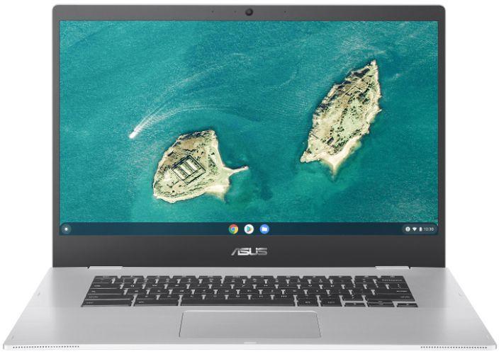 Asus Chromebook CX1500 Laptop 15.6" - Intel Celeron N4500 1.1GHz - 64GB - Transparent Silver - 8GB RAM - 15.6 Inch - Acceptable