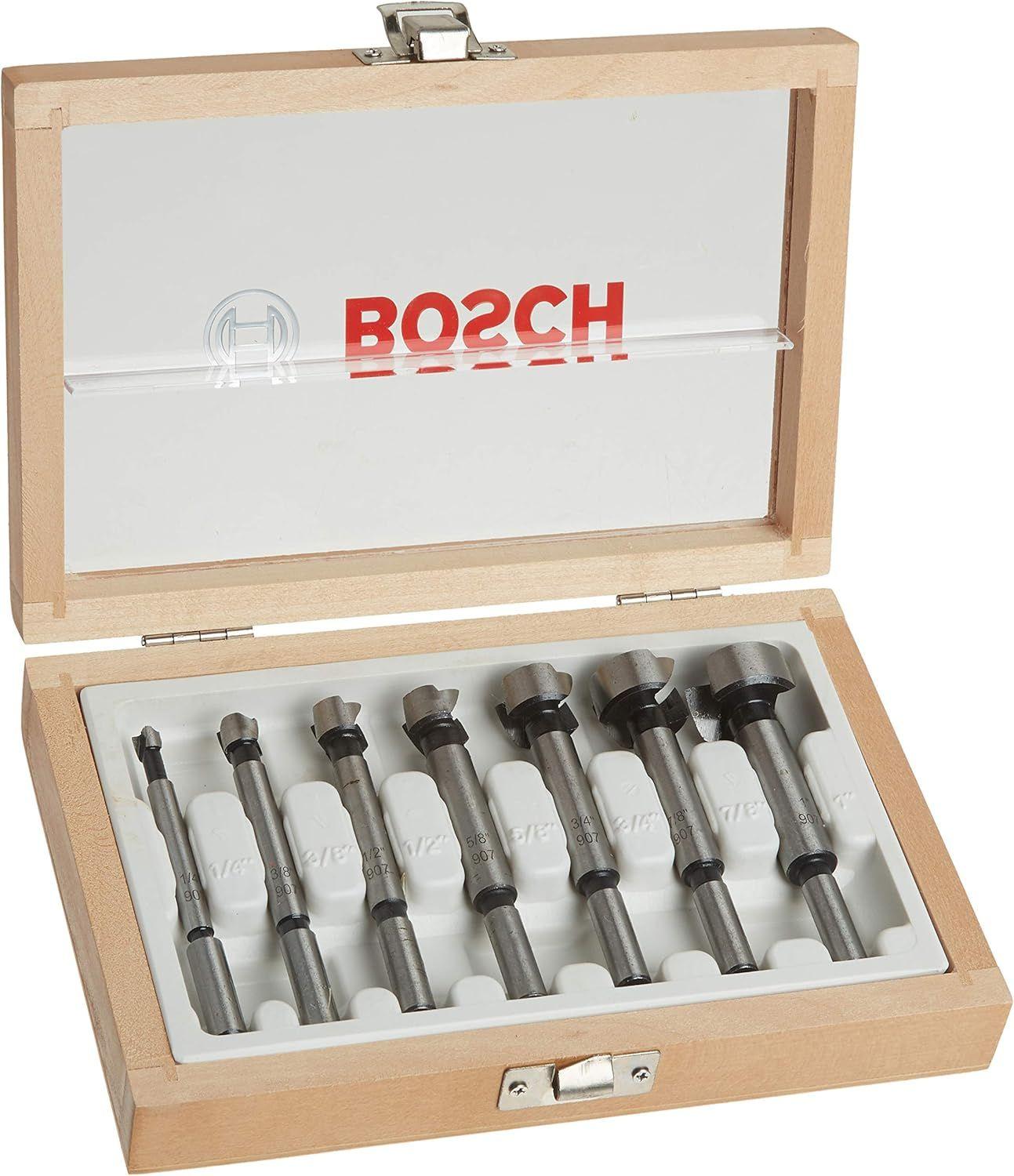 Bosch  7-Piece Wood Forstner Bit Set FB700 - Stainless Steel - Brand New