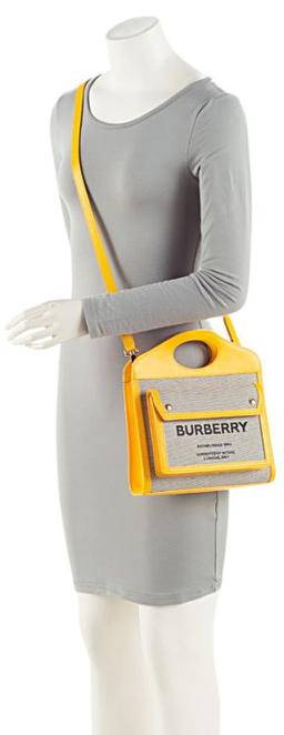 Burberry Canvas Horseferry Mini Pocket Tote