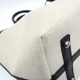 Burberry Leather Canvas Handbag Shoulder Bag