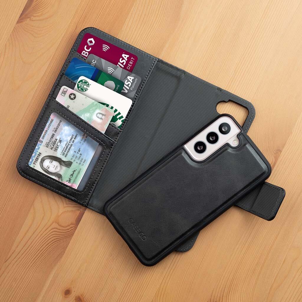 Caseco  5th Ave Samsung Galaxy S22 Plus Wallet Case - Black - Brand New