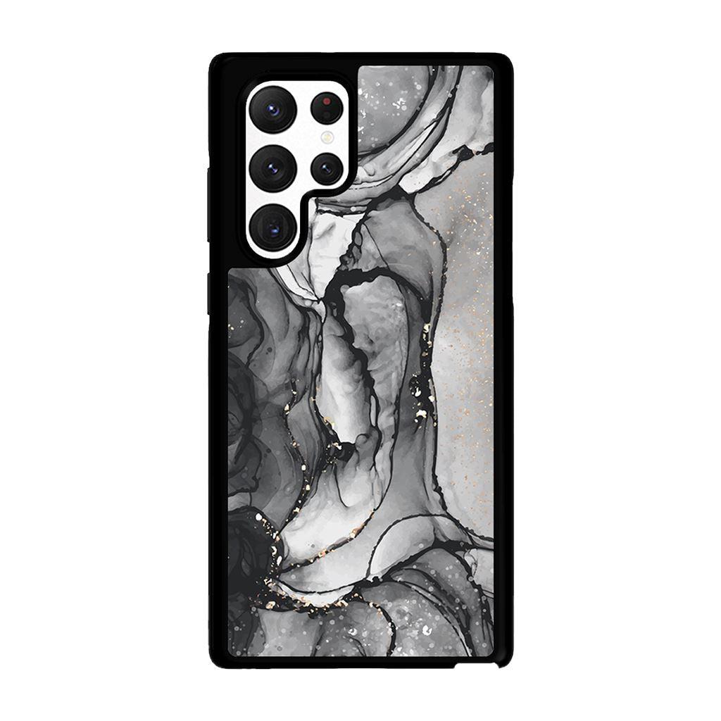 Caseco  Black Samsung Galaxy S22 Ultra Marble Case - Black - Brand New