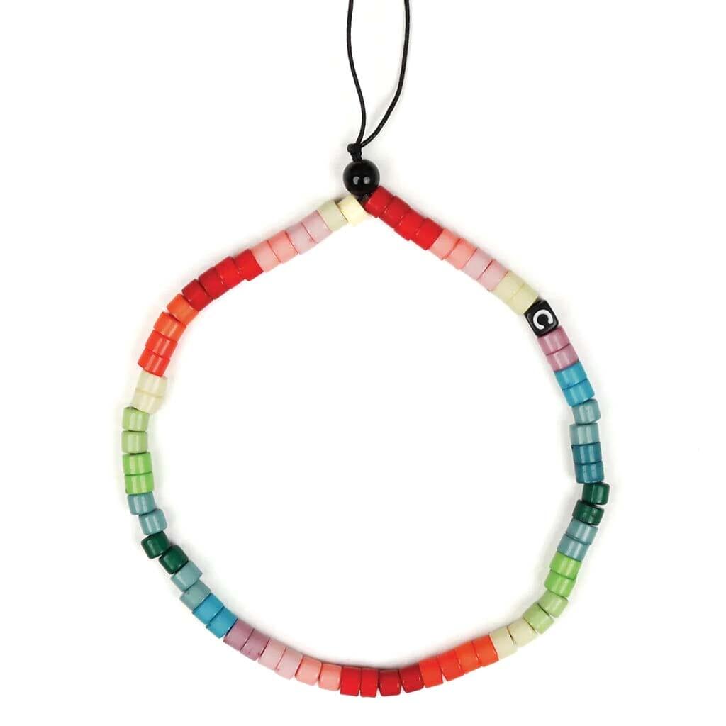 Caseco  Cute Rainbow Beaded Phone Charm - Rainbow - Brand New