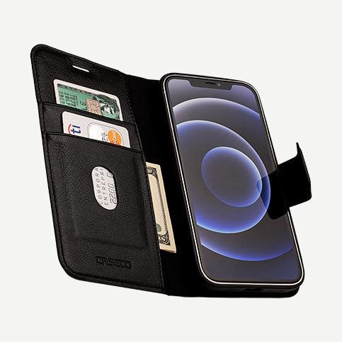 Caseco  iPhone XR Wallet Case with Cardholder - Bond II - Black - Brand New
