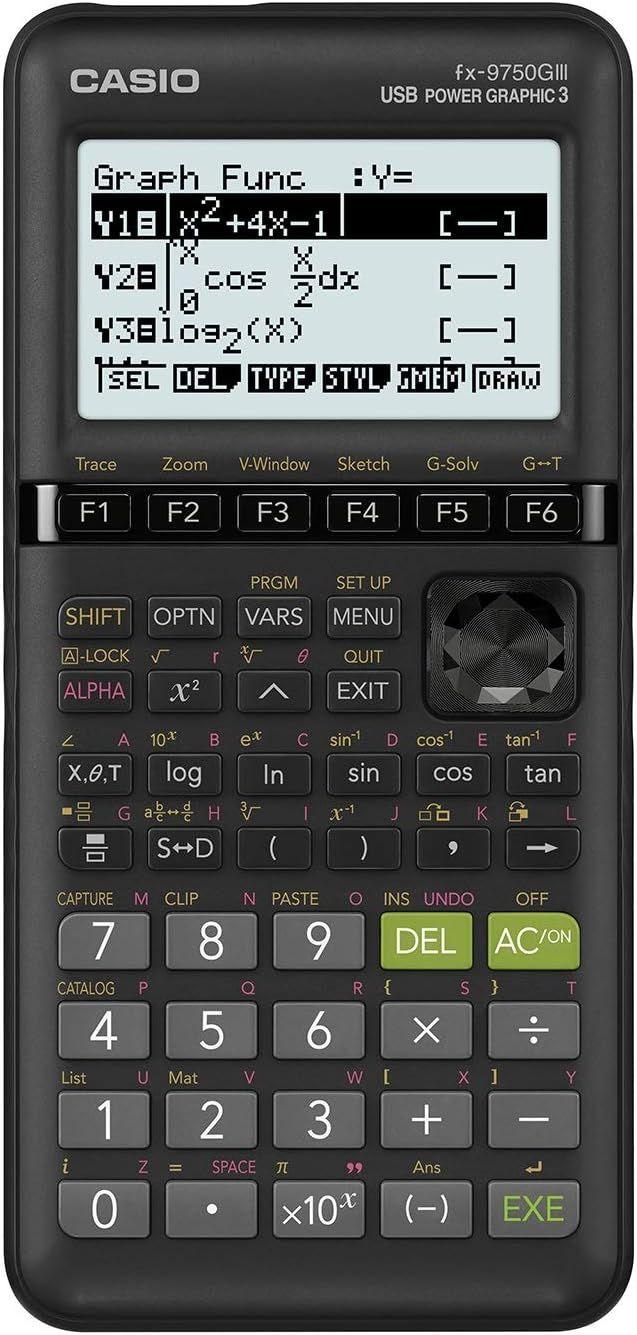 Casio  FX-9750GIII Graphing Calculator  - Black - Premium
