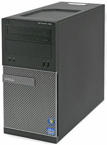 Dell  Optiplex 390 Mini Tower Desktop PC - Intel Core i3-2120 3.3GHz - 250GB - Black - 8GB RAM - Acceptable