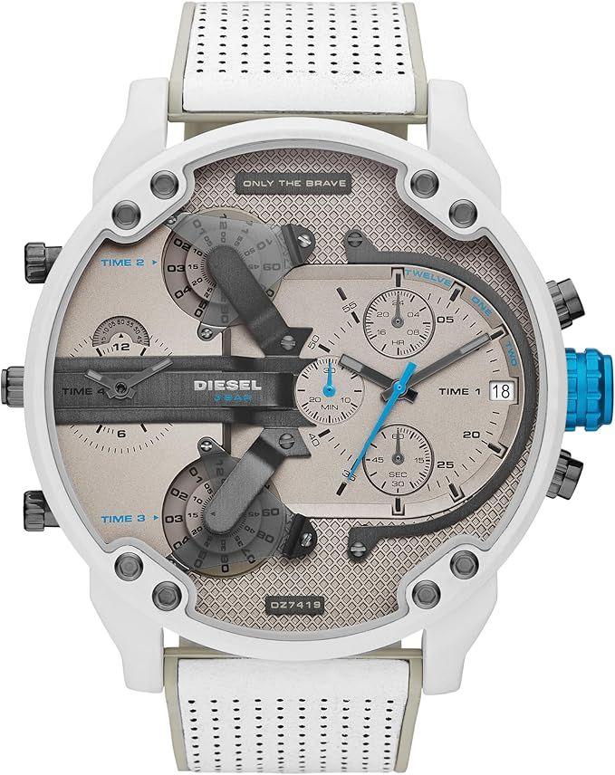 Diesel  Mr. Daddy 2.0 Men's Watch DZ7419 - White/Gray - Brand New