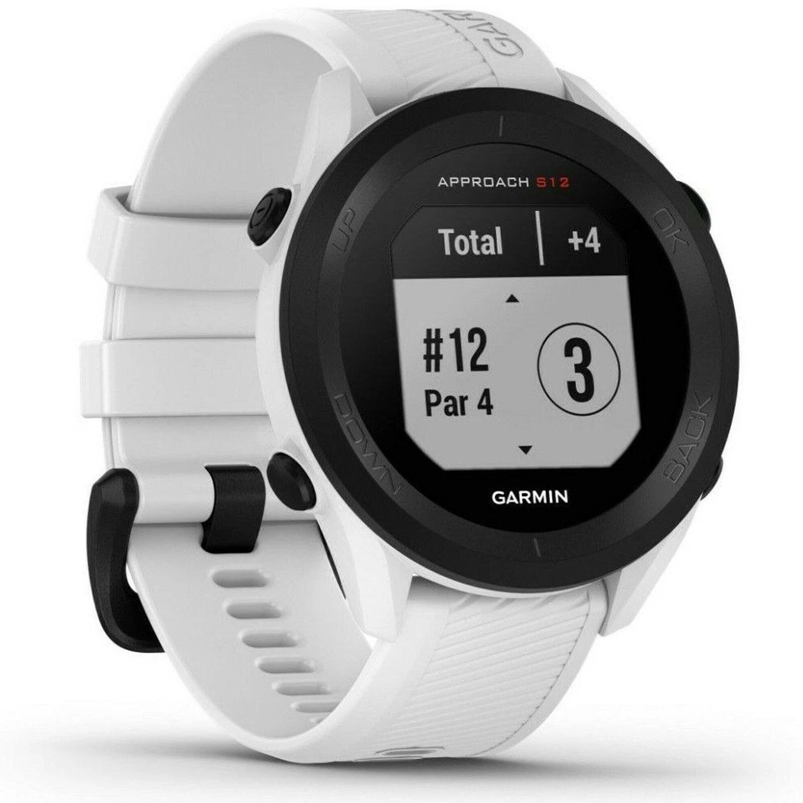 Garmin  Approach S12 Golf Smartwatch - 125MB - 23mm - White - Polymer - White - Silicone Band - Silicone - Excellent
