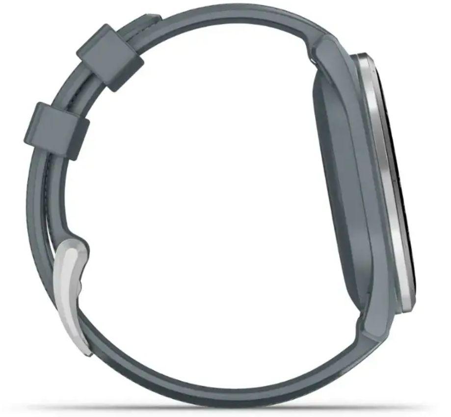 Garmin Approach S44 Golf Smartwatch - 4GB - 30.4mm - Silver Aluminum Aluminum Case with Twilight Silicone Silicone Band