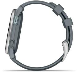 Garmin Approach S44 Golf Smartwatch - 4GB - 30.4mm - Silver Aluminum Aluminum Case with Twilight Silicone Silicone Band