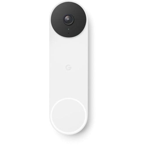 Google  Nest Doorbell (Battery) Camera - Snow - Premium