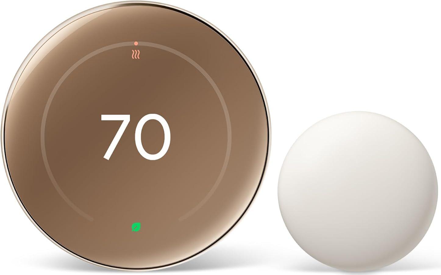 Google  Nest Learning Thermostat (4th Gen) - Gold - Brand New