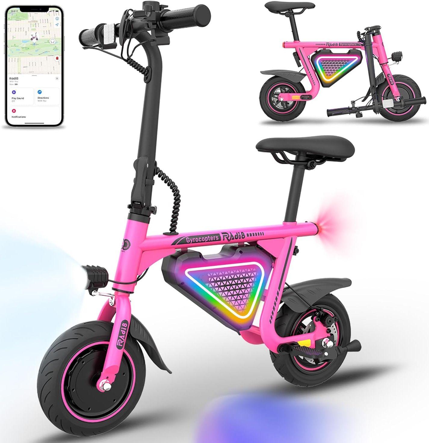 Gyrocopters  Radi8 Electric Ride-on Scooter - Pink - Excellent
