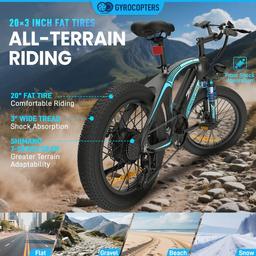 Gyrocopters Zapphire Mountain E-Bike - Grey