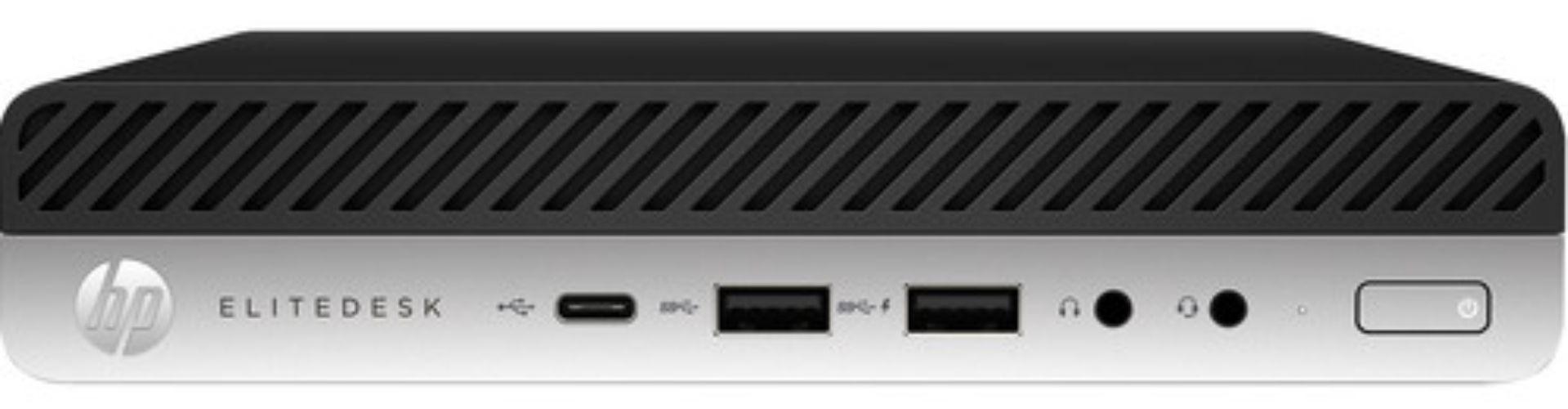 HP  EliteDesk 800 G4 Desktop Mini Business PC - Intel Core i5-8500 3.0GHz - 256GB - Black - 16GB RAM - Excellent