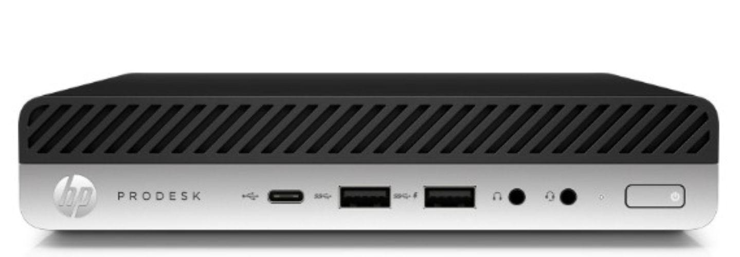 HP  ProDesk 600 G4 Desktop Mini Business PC - Intel Core i5-8500T 2.1GHz - 256GB - Black - 8GB RAM - Excellent