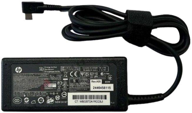 HP  USB-Type-C Charger AC Adapter - Black - Good