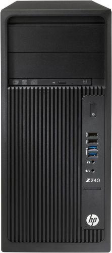 HP  Z240 Workstation Tower Desktop - Intel Xeon E3-1230 v5 3.4GHz - 256GB - Black - 16GB RAM - Excellent