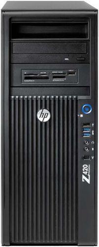 HP  Z420 Tower Workstation - Intel Xeon E5-1607 3.0GHz - 1TB - Black - 16GB RAM - Excellent