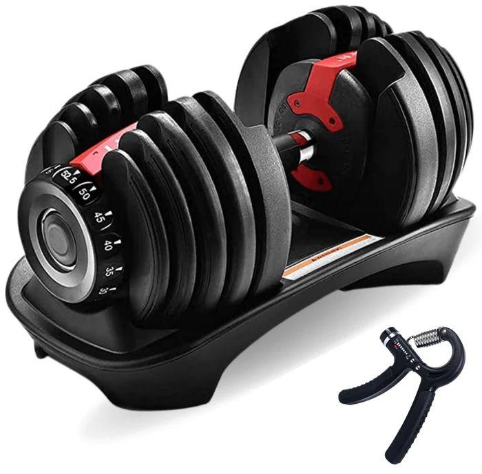 IMFIT  5lb-52.5lb Adjustable Dumbbell with Hand Grip - Black - Excellent