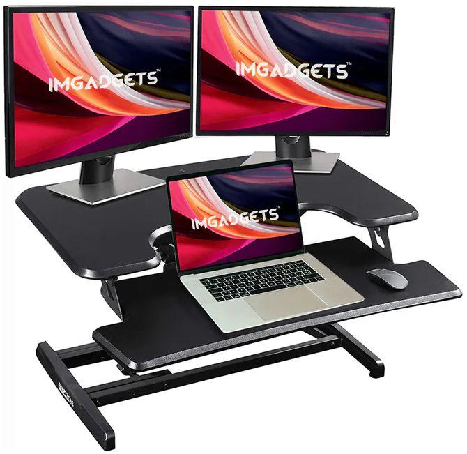 IMGadgets  Adjustable Sit-Stand Desk Riser 33" - Black - Excellent