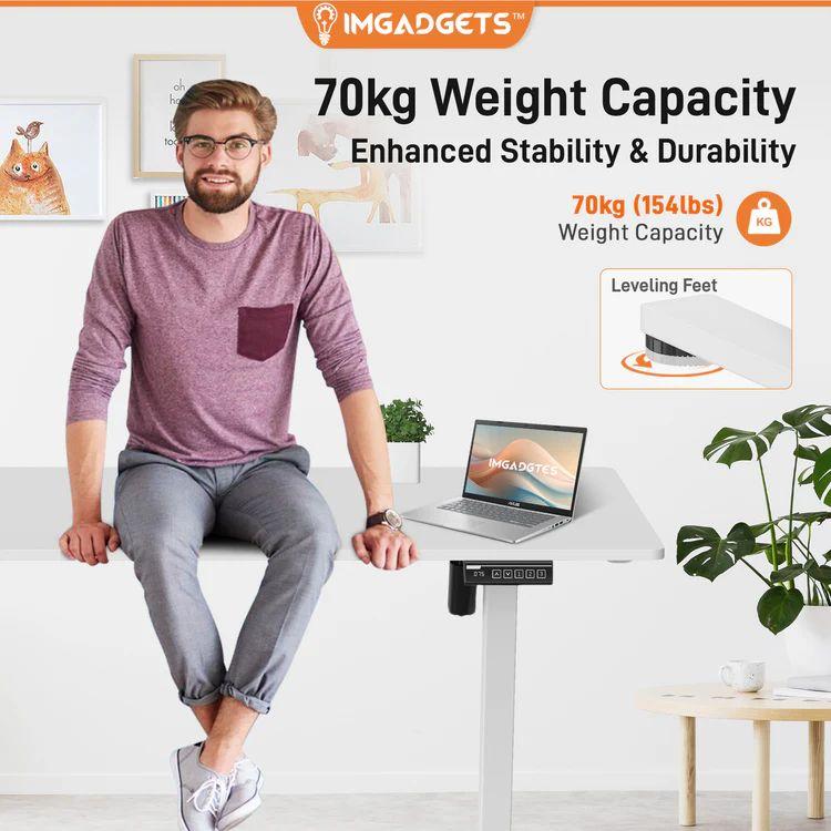 IMGadgets Standing Electric Adjustable Desk 40" x 24" - White