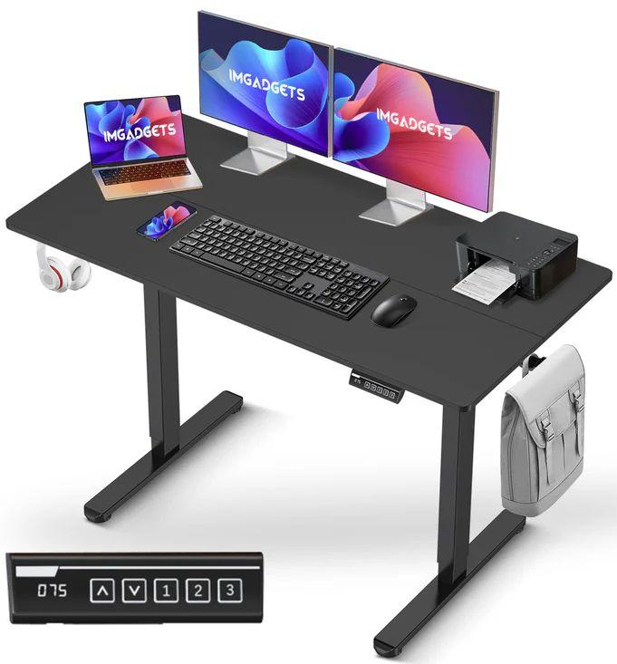 IMGadgets  Standing Electric Adjustable Desk 47" x 24" - Black - Excellent