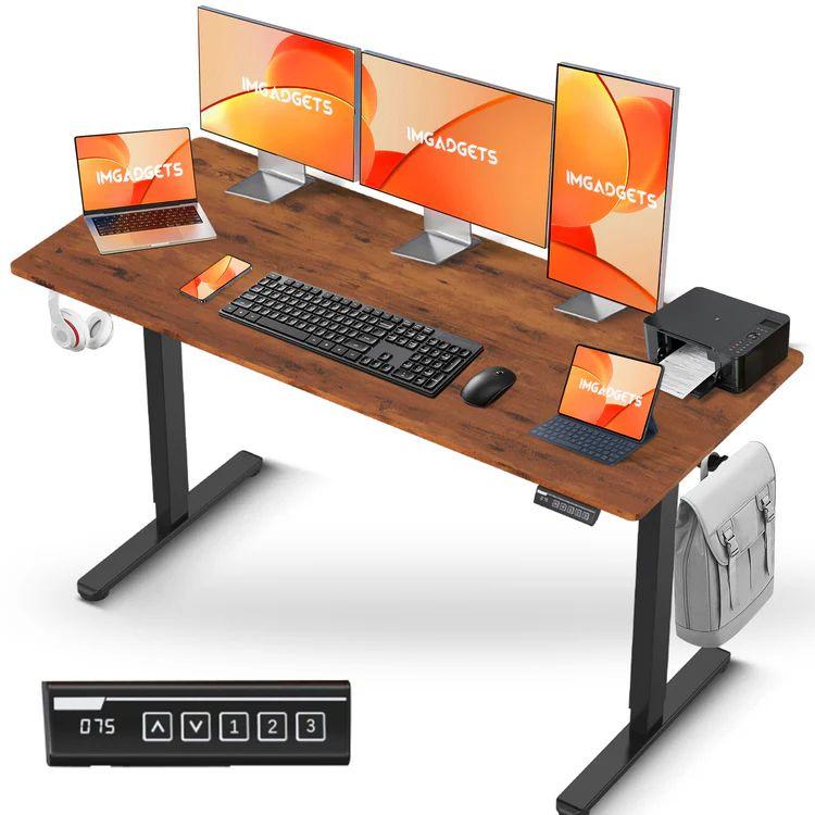 IMGadgets  Standing Electric Adjustable Desk 55" x 24" - Brown - Excellent