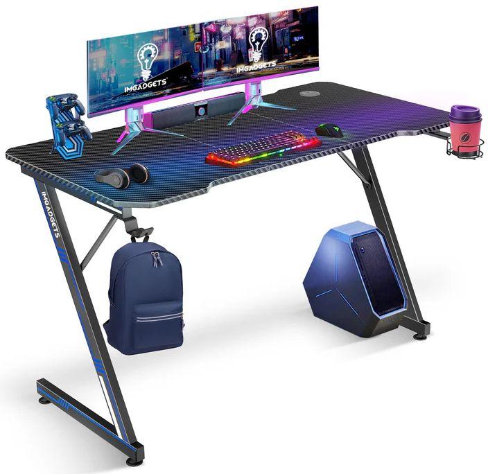IMGadgets  Z-Shaped Gaming Desk - Black - Excellent