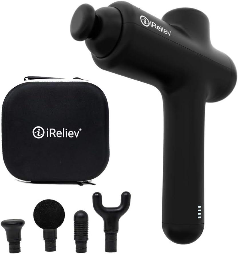 iReliev  Percussion Massage Gun - Black - Premium
