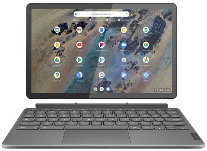Lenovo IdeaPad Duet 3 Chrome 11Q727 Laptop 10.95" - Qualcomm Snapdragon 7c 2.5GHz - 128GB - Storm Grey - 4GB RAM - 10.95 Inch - Acceptable