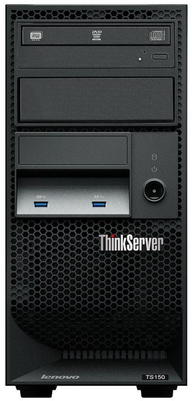 Lenovo  ThinkServer TS150 Tower Server - Intel Xeon E3-1220 v5 3.0GHz - 1TB - Black - 16GB RAM - Premium