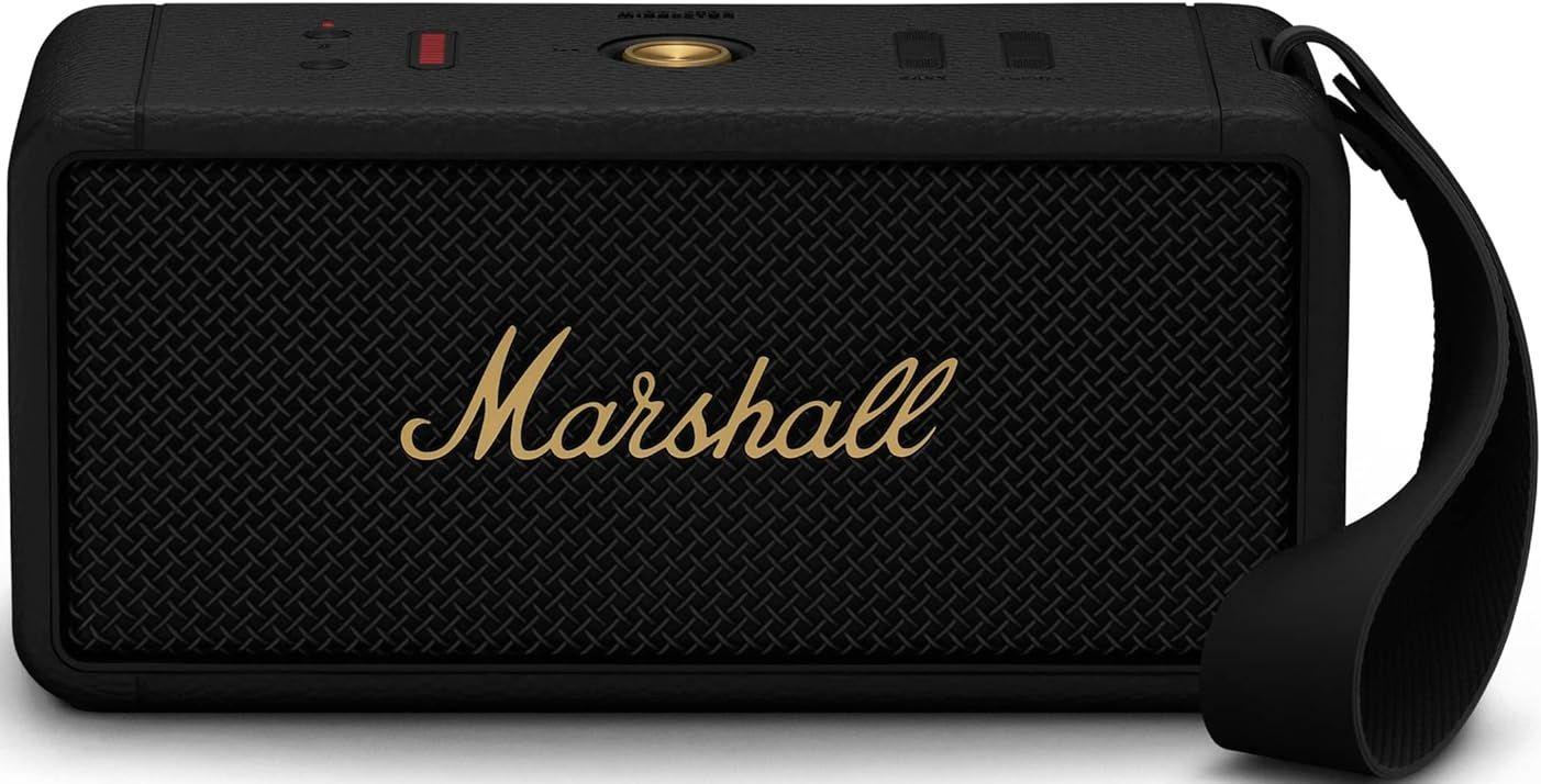 Marshall  Middleton Portable Bluetooth Speaker - Black & Brass - Brand New