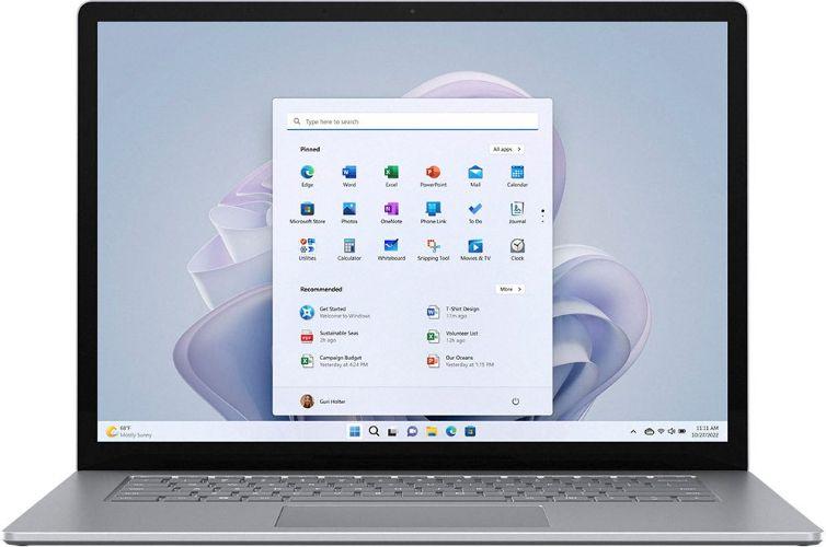 Microsoft Surface Laptop 5 15-inch - Intel Core i7-1255U 1.7GHz - 256GB - Platinum (Metal) - 8GB RAM - 15 Inch - Excellent