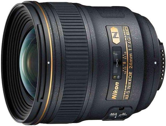 Nikon  AF-S NIKKOR 24mm f/1.4G ED Lens - Black - Excellent