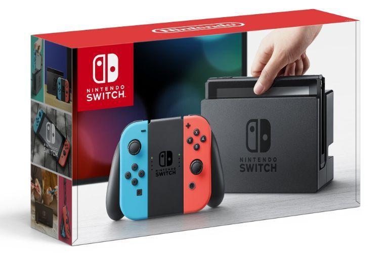 Nintendo  Switch Handheld Gaming Console - 32GB - Neon Blue/Neon Red - Excellent