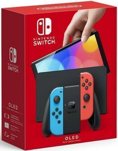 Nintendo Switch OLED Model Handheld Gaming Console 64GB in Neon Blue/Neon Red