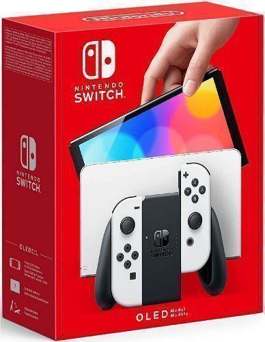Nintendo  Switch OLED Model Handheld Gaming Console - 64GB - White - Premium