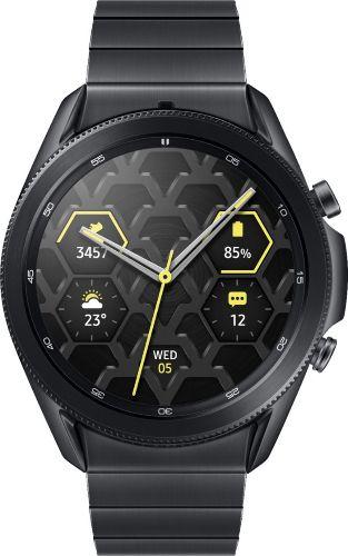 Samsung  Galaxy Watch3 - 4GB - Bluetooth - 41mm - Mystic Black - Titanium - Black - Titanium Strap - Titanium - Good