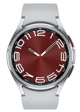 Samsung Galaxy Watch6 (Bluetooth) - 16GB - 47mm - Silver Classic (Stainless Steel) Case with Silver Fluoroelastomer Sports Band