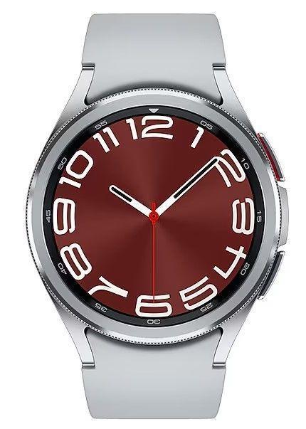 Samsung  Galaxy Watch6 - 16GB - Bluetooth - 47mm - Silver - Classic (Stainless Steel) - Silver - Sports Band - Fluoroelastomer - Excellent